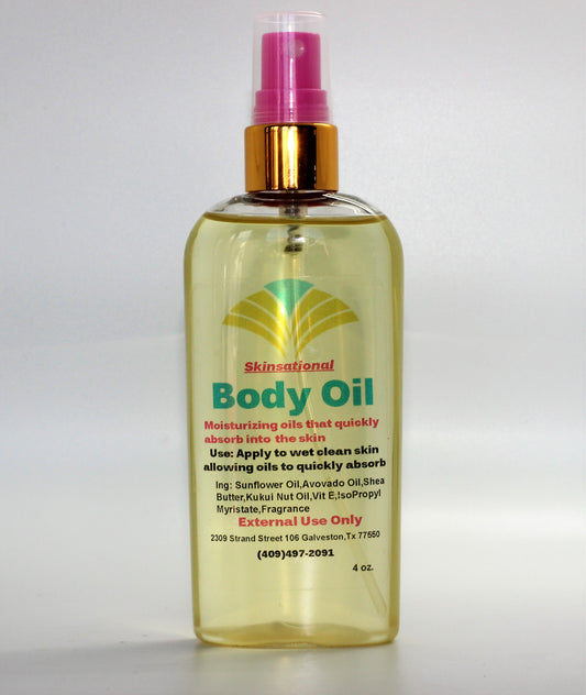 Custom body oil